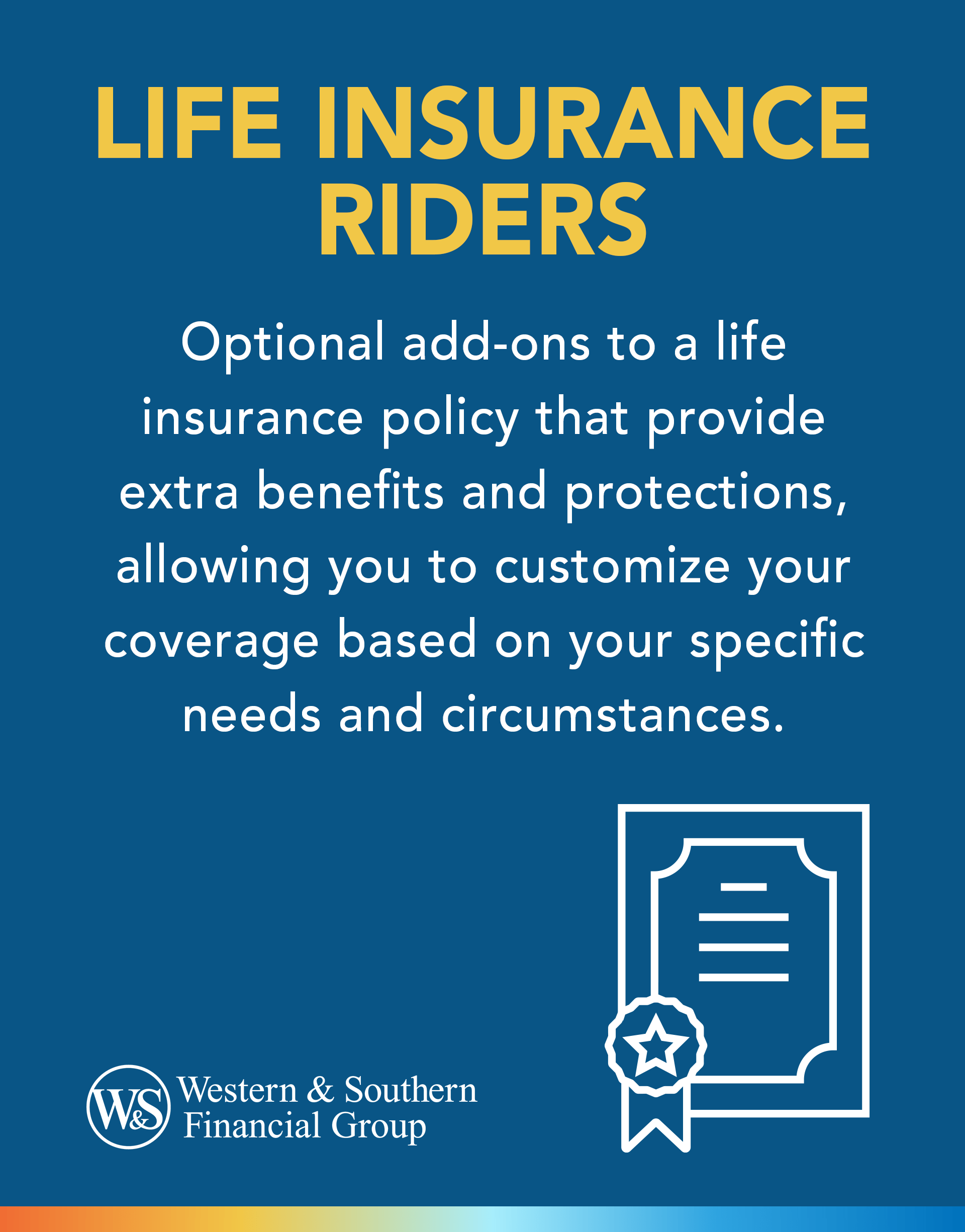 Life Insurance Riders Definition