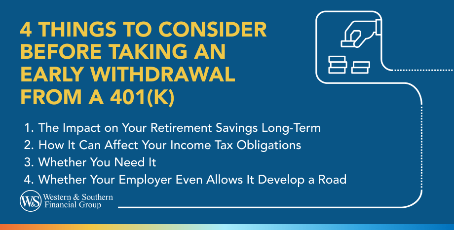 4 Things to Consider Before Taking an Early Withdrawal From a 401(k)