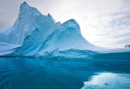 snow covered mountain exclusionary screening
