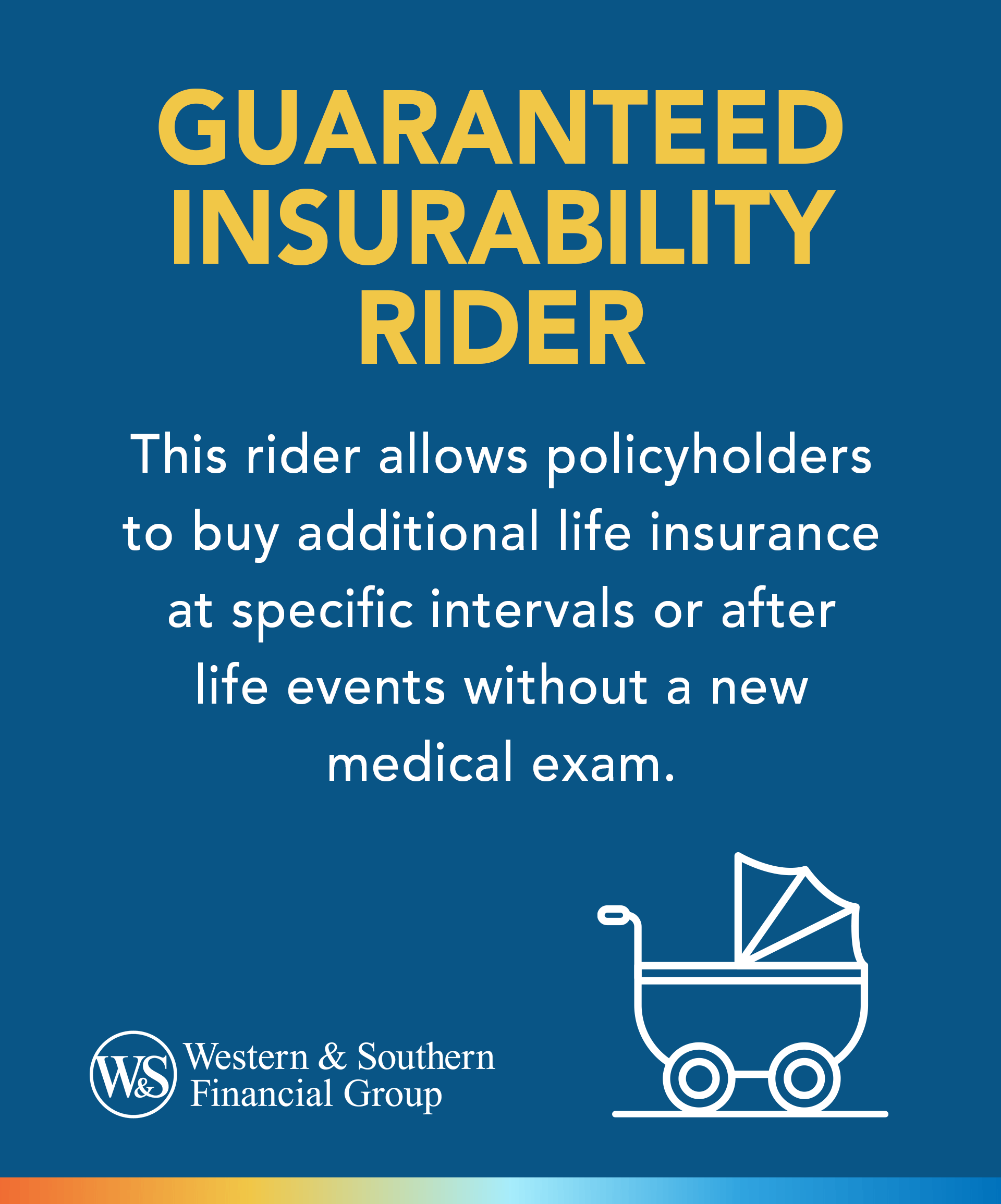 guaranteed insurability rider Definition