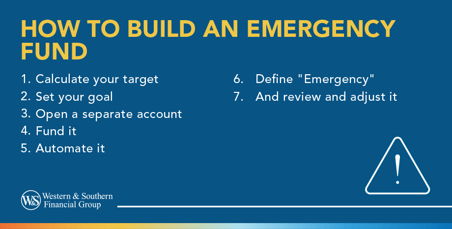How to build an emergency fund. Emergency fund checklist.