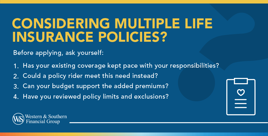 Questions to ask when considering multiple life insurance policies