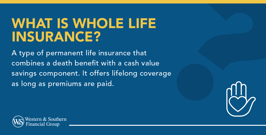 What is whole life insurance defined